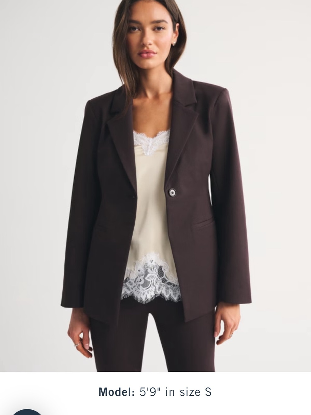 Abercrombie & Fitch Brown Tailored Blazer Jacket